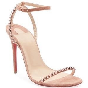 Christian Louboutin So Me Spike Heels - Nude